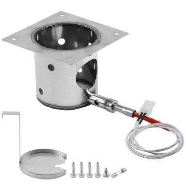 Imagem de COMVIEE Kit de acendedor de fogo de aço inoxidável 304 e hot rod para churrasqueiras de pellets Pit Boss, Traeger, Camp Chef, peça de substituição de queimador de fogo resistente atualizada com