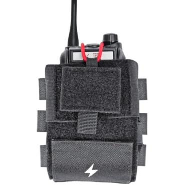 Imagem de Bolsa de rádio pequena Molle Walkie-Talkie Retenção elástica para telefone