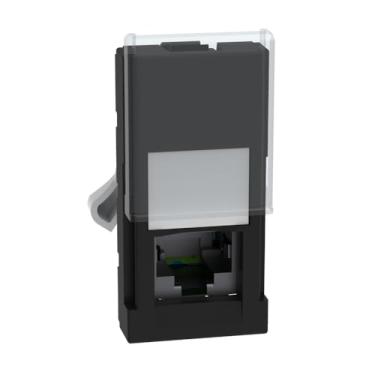 Imagem de TOMADA DADOS RJ45 cat6A 1M PRETA - MATIX GO - RJ45 BTICINO - PIAL - JB4279C6A