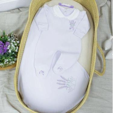 Imagem de Saída Maternidade Para Bebe Feminina 100% Algodão Roupa Bebe - Flor de