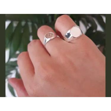 Imagem de Anel Dedo Dedeira Liso Chapa Médio Prata Legitima 925 - ISA RONCARI, 3