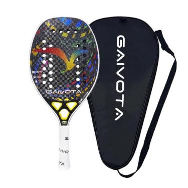 Imagem de Raquete De Beach Tennis GAIVOTA 2025 Em Fibra De Carbono 12K Para Inic