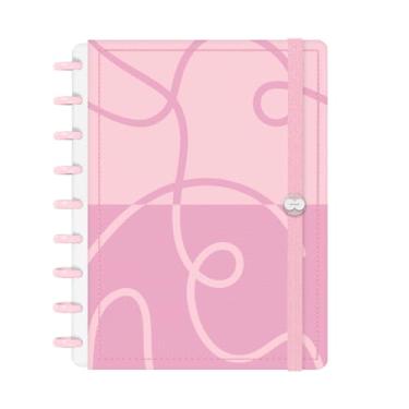 Imagem de Caderno De Disco Inteligente Iscool Urban Flow Lupim Rosa Claro M