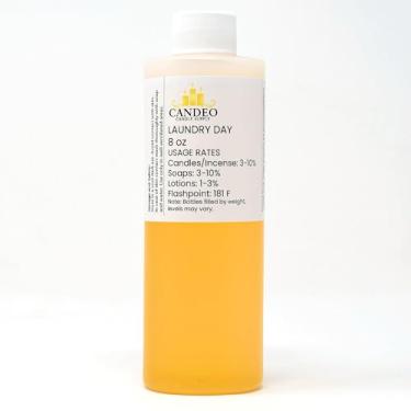 Imagem de Óleo de fragrância Laundry Day (frasco de 236 ml) | Fabricação de velas, sabonete, sprays de ambiente, bombas de banho, loção, purificadores de carro, derretimento de cera | Candeo Candle Supply |