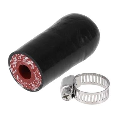 Imagem de ACROPIX Tampa de extremidade de mangueira de borracha de silicone 6 mm ID de 6 mm poliéster de 4 camadas para válvula de desvio de líquido de arrefecimento turbo a vácuo 30 mm preto por fora e