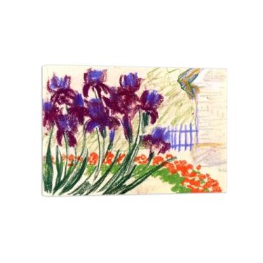 Imagem de Flores Pintura em tela Famosa Pintura Reprodução-Quadros para sala de estar-Flores 6-Pôster pronto para pendurar 50x70cm Tela Embrulhada