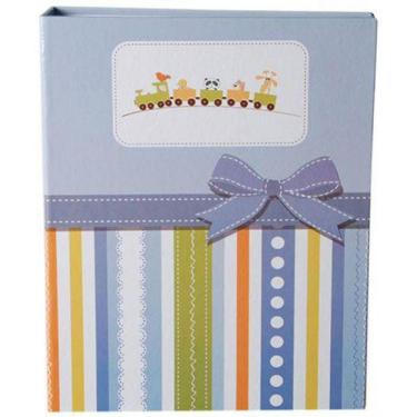 Imagem de Álbum 120 Fotos 10X15 Infantil Rec 101/07 Azul Com Laço