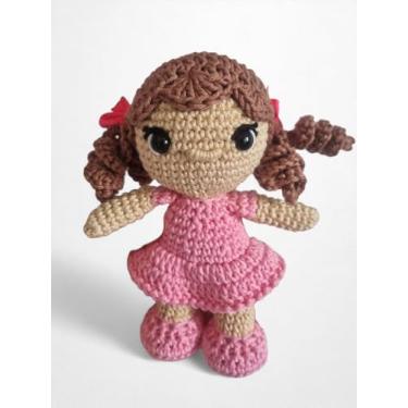 Imagem de Boneca de pano Amigurumi brinquedo para meninas idade o a 10 anos ideal para presente