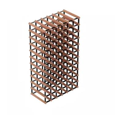 Imagem de hezhuhe2258 Suporte de vinho para armazenamento de vinho rack de armazenamento de vinho armário de vinho doméstico comercial loja de vinho adega adega rack de vinho de madeira maciça rack de vinho