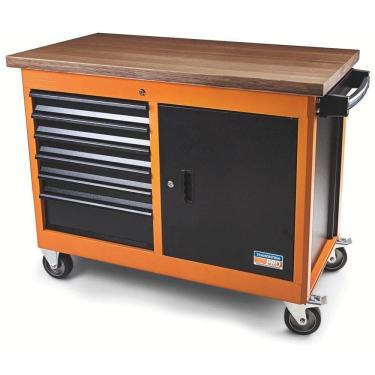 Imagem de Bancada Móvel 6 Gavetas E 1 Porta Tramontina Pro Laranja Tramontina