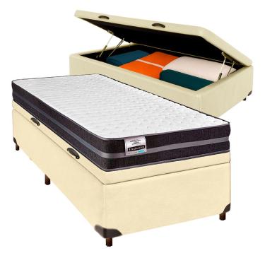 Imagem de Colchão Solteiro Molas Ultralastic + Bau Blindado - Bogota Inducol