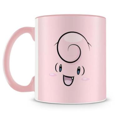 Imagem de Caneca de Porcelana Pokémon Clefairy com Alça Rosa - 325ml - Amo Canec