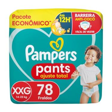 Imagem de Fralda Pampers Pants Ajuste Total tamanho XXG, Fácil de Vestir, 78 Unidades