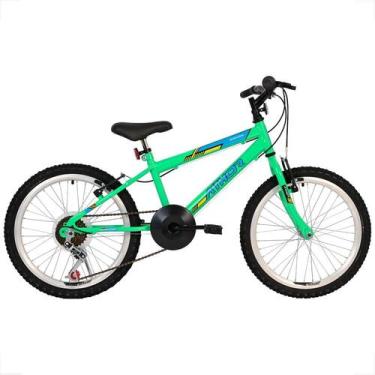 Imagem de Bicicleta infantil Athor Evolution Meninos Aro 20 6 Marchas, Verde