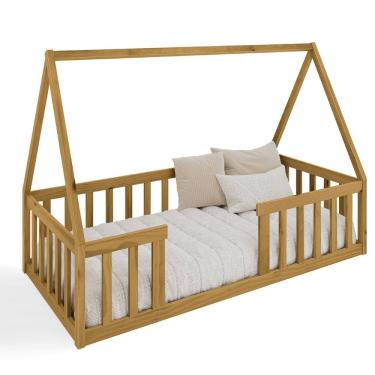 Imagem de Cama Solteiro Montessoriana Valentina Nogueira