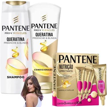 Imagem de Kit Pantene Miracles Ampola Umectante Milagroso Nutrição