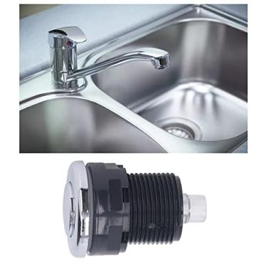 Imagem de Interruptor de ar para eliminação de lixo, cabeça de aço inoxidável, flexível, botões 34, para triturador de resíduos alimentares e banheira de massagem