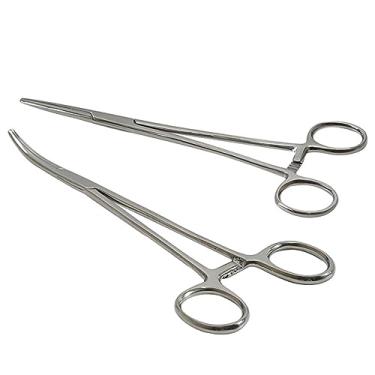 Imagem de 2 tesouras de aço inoxidável para cuidados com animais de estimação, aparadores de 12,5 cm para corte profissional de pelos de cães e gatos