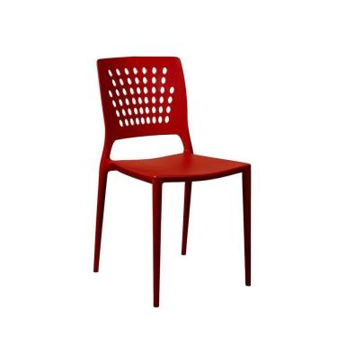 Imagem de Cadeira Marte Vermelha Empilhável Em Polipropileno Acrilys