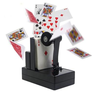 Imagem de Lançador de cartas com controle remoto: atirador de cartas elétrico - 