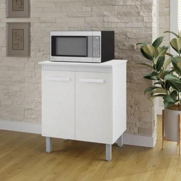Imagem de Armário Multiuso Lis 2 Portas Cozinha MB1 - Amarena Móveis, Branco