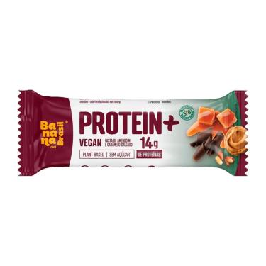 Imagem de Barra de Proteína Protein+ com 14g de Proteína Sabor Pasta de Amendoim e Caramelo Salgado Zero 50g