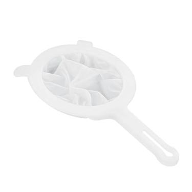 Imagem de Coador de malha de nylon ultrafino para cozinha, peneira de plástico de 100 malhas com alça para leite de soja, café, folha de chá, suco, iogurte, mel, vinho