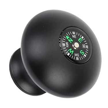 Imagem de Alça de cabeça esférica monopé de tripé, puxador de mão de liga de alumínio com bússola para atividades ao ar livre, caminhadas, acampamento, etc., orifício de parafuso de 0,95 cm, parafuso de 0,6 cm