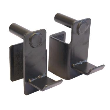 Imagem de HulkFit Suporte multifuncional para gaiola de energia para Crossfit, ganchos em J, barras de molho, suportes de placa de peso, plataforma de linha em T, coleiras de grampo de barra, ganchos e outros (ganchos em J), preto