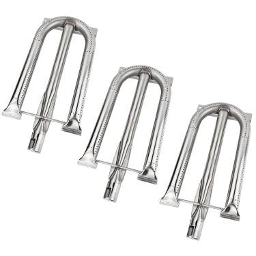 Imagem de Beurbcikue Peças de reposição para queimador de grelha S13365 para Delta Heat 32 38 polegadas churrasqueira 38 polegadas Queimador U de aço inoxidável 304 para Delta Heat, pacote com 3