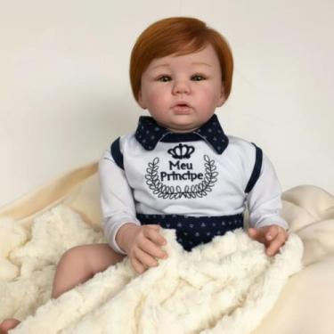 Imagem de Bebê Reborn Menino, Príncipe Ruivo, Lindo - Mundo Azul E Rosa