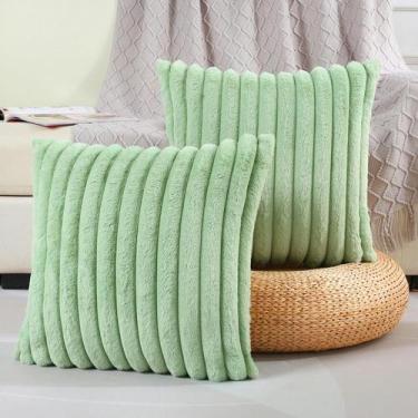 Imagem de Capa p/ almofada em pelucia wave soft 2 lados - 40x40 cm - S DECOR, Ve