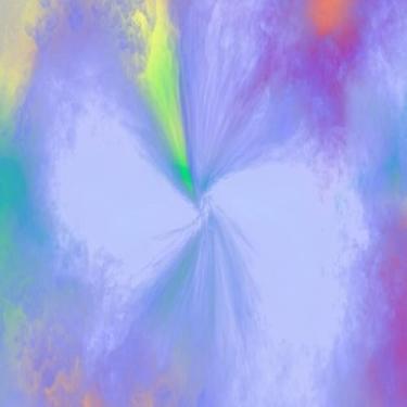 Imagem de Quadro Decorativo Estampa Rainbow Sky Sun Painel Artístico para Parede 40x40cm