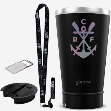 Imagem de KIT Copo Térmico GOCASE Vibe 470ml do Flamengo com tampa e abridor e t