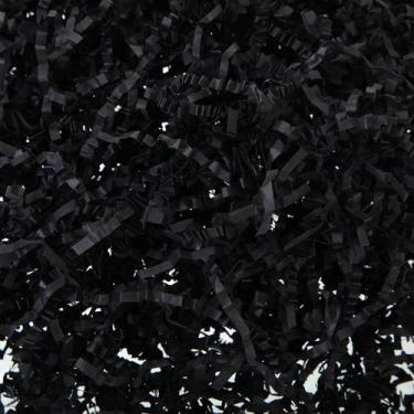 Imagem de Saco de presente Fulmoon, papel picado, 1,35 kg, preto enrugado