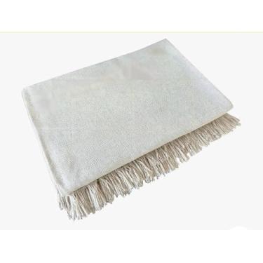 Imagem de Manta Para Sofa King Super Gigante 300x180cm Algodao Tipo Capa Decorativa Protetora (Cru)