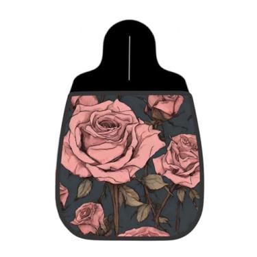 Imagem de Lixeira De Carro Organizador Lixinhocar Rosas Grandes Estilo Desenho