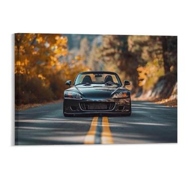 Imagem de HouLaiZhe Jdm S2000 Modificação Esportiva Outono Posters Tela Estética Decoração de Parede Pintura de Parede Impressões Sala de Galeria Decoração de Parede para Quarto Sala de Estar Escritório 28 x 43