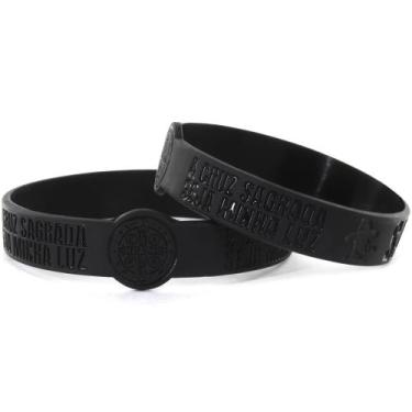 Imagem de Pulseira Silicone Sacudido's - São bento - Preta