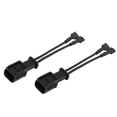 Imagem de Motoforti Adaptador de terminal de alto-falante de carro, conector de cabo de fios de chicote, para Honda Civic, plástico, preto, 2 peças