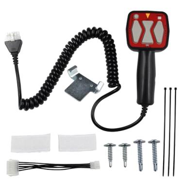 Imagem de Mizoneparts Controlador portátil Snowplow compatível com Western 56462 compatível com SAM 1306902 compatível com arados de lâmina reta Fisher 9400, controlador portátil de plugue de 6 pinos