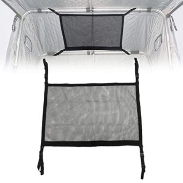 Imagem de EHWI Rede De Armazenamento Para Barraca Pesca Ice Shelters, Organizador Térmico Teto, Malha Telhado Casa Ao Ar Livre (36" C X 26" L)
