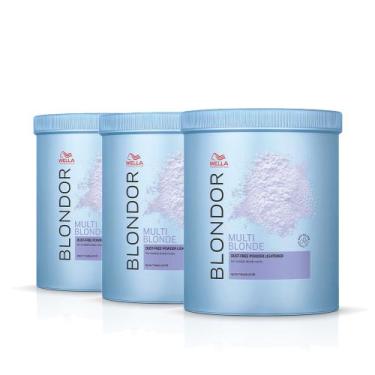 Imagem de Kit Wella Professionals Blondor Multi Blonde - Pó Descolorante 800g (3