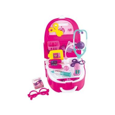 Imagem de Kit Médico Infantil Barbie Doutora Mochilinha - Kit Médica 12 Peças Fu