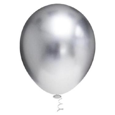Imagem de Balao platino redondo 16 prata c/12un. - Pic Pic