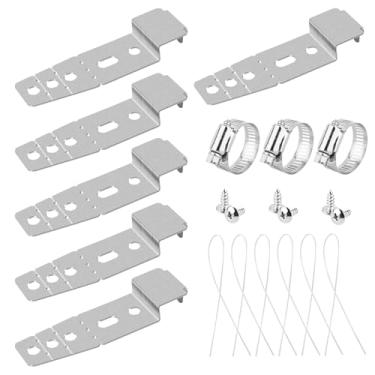 Imagem de 6un. Kit Suporte Montagem para Máquina de Lavar Louça, Ganchos Montagem 5001DD4001A Suportes de Aço Inoxidável Sob Bancada Compatível com LG