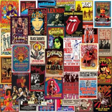 Imagem de Liphontcta Pack of 54 Rock Band Wall Collage Kit Posters - 4 x 6 Inches Posters for Room Wall Decor