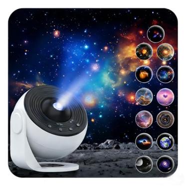 Imagem de Projetor Galaxy Pro para adolescentes, meninas e meninos, projetor de planetário 13 em 1 Pro com efeitos de nebulosa e Via Láctea, cobertura de teto mais ampla, temporizador automático, projetor