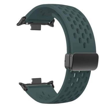 Imagem de XNWKF Pulseira de silicone para Redmi Watch 4/8 Pro, fivela magnética, pulseira esportiva para Mi band 8 pro Correa, acessórios de pulseira (verde pinho, para mi8Pro)
