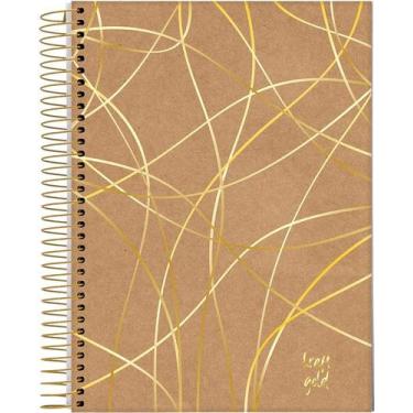 Imagem de Caderno Jandaia universitário kraft gold 200x275mm 80 folhas